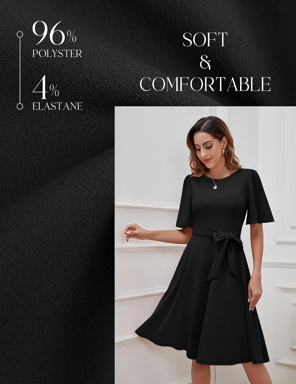 Thumbnail 5 de Bbonlinedress Cocktailkleid Damen Midi Festlich