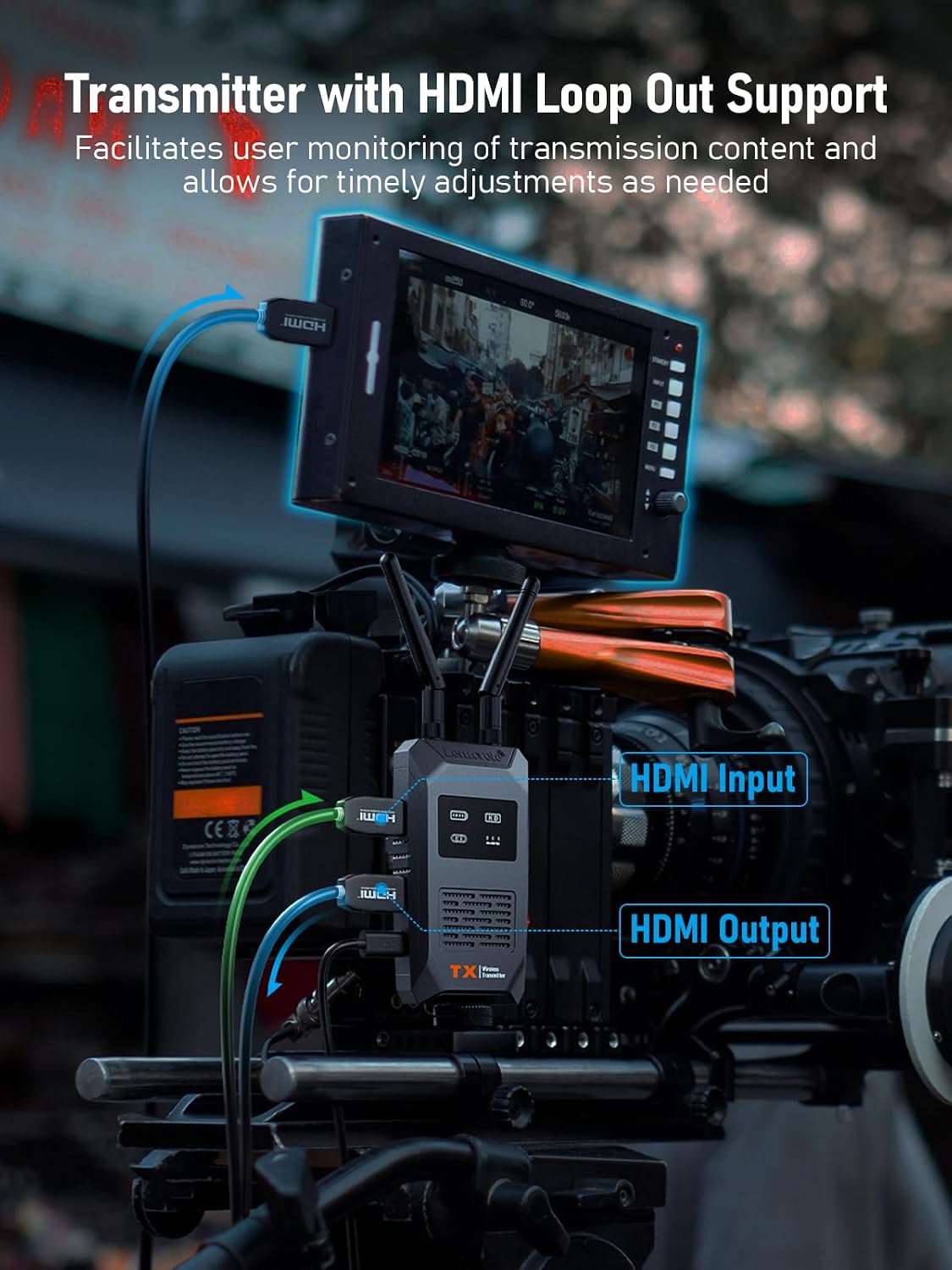 Thumbnail 6 de Lemorele Wireless Video Transmission System — 656ft/200m Range, 1080P60 with Ultra-Low Latency