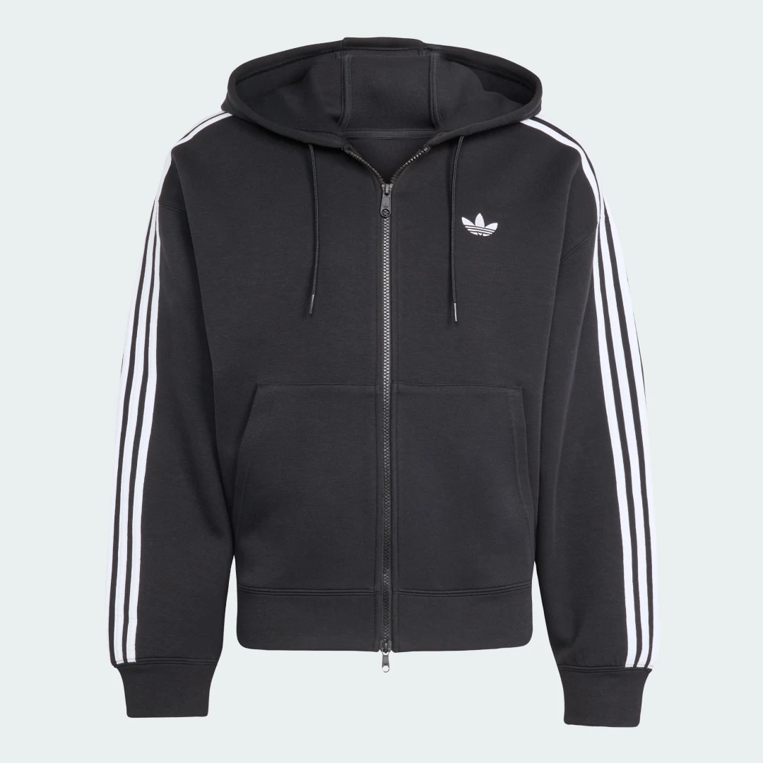 Thumbnail 3 de Chaqueta holgada Spacer con capucha Adidas Adicolor en negro