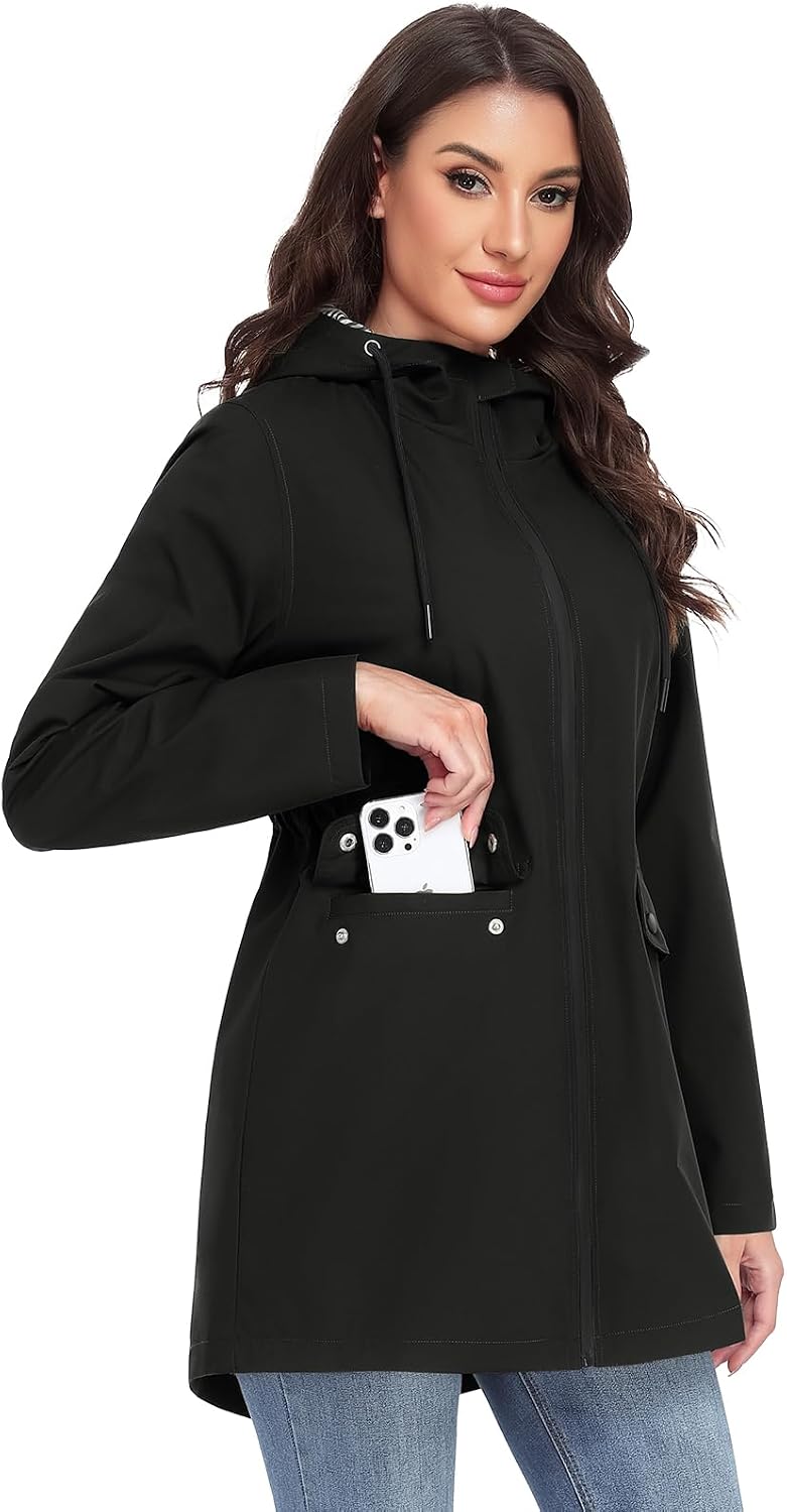 Detalle de Yuson Girl Women's Lightweight Windbreaker Coat