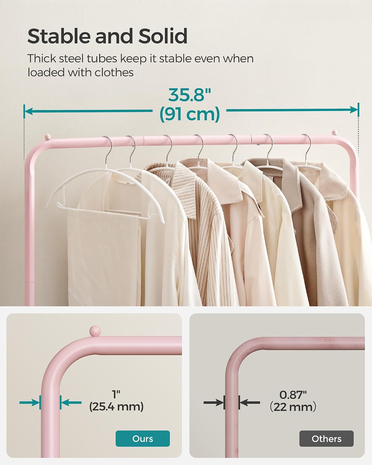 Thumbnail 3 de SONGMICS Clothes Rack, Steel