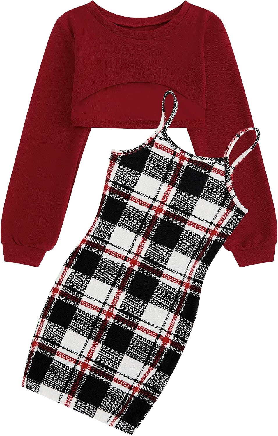 Detalle de JiAmy Girls 2-Piece Dress Set 95% Polyester