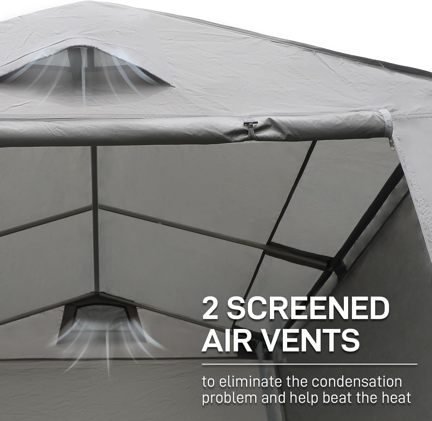 Thumbnail 6 de Ever Advanced Outdoor Shelter with Vents – 3000mm water-resistant foldable portable garage for bikes, motorcycles and garden storage