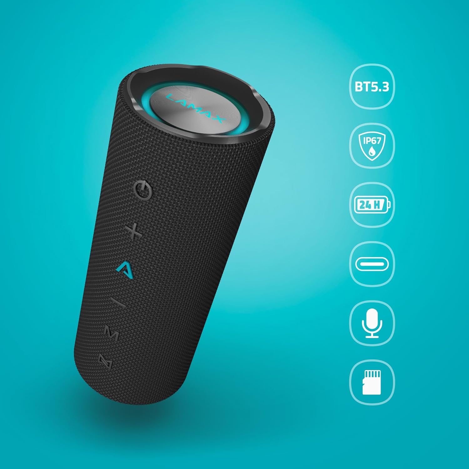 Detalle 2 de LAMAX Sounder2 Play 24 W Bluetooth Lautsprecher 🔊