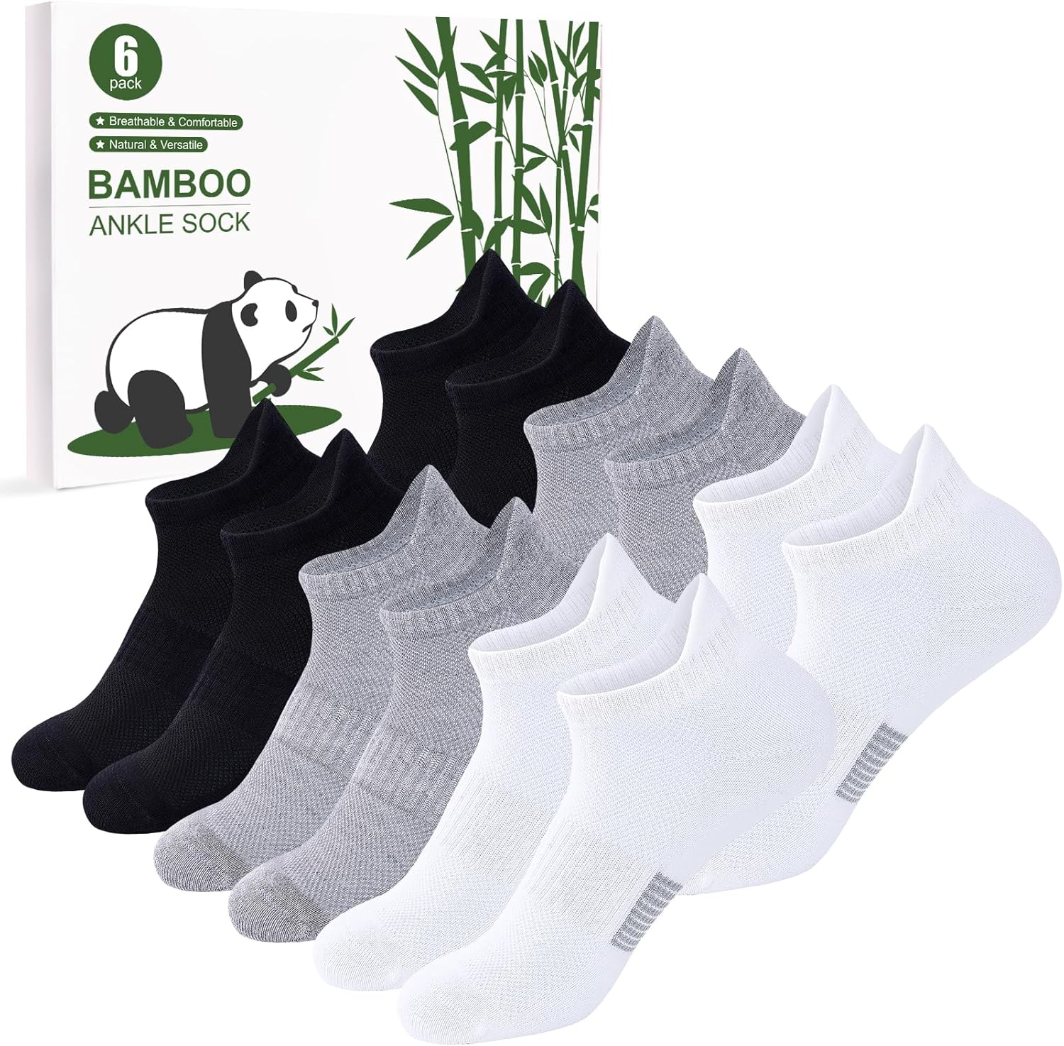 Detalle de InaWarm calcetines deportivos de bambú para mujer