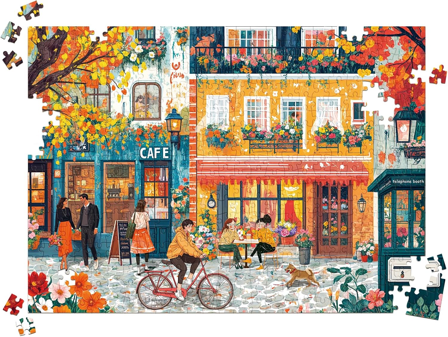 Thumbnail 6 de HUADADA 500 Piece Jigsaw Puzzle for Adults – Autumn Street Scene (No Back Printing)