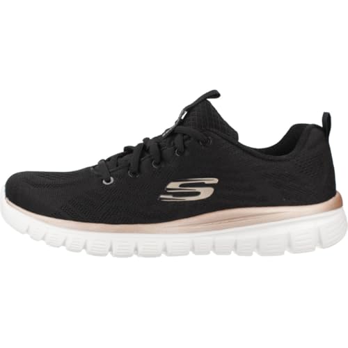 Detalle de Skechers Graceful-Get Connected 12615-BKGD Damen Sneaker in Schwarz, 37 EU