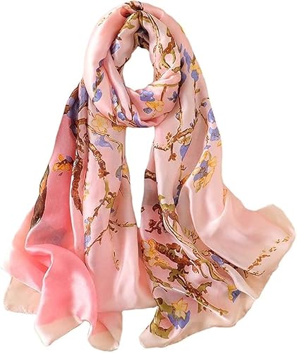 Detalle de Trillion London Silk Scarf – Birthday Gift for Women, Designer Lightweight Printed Silk