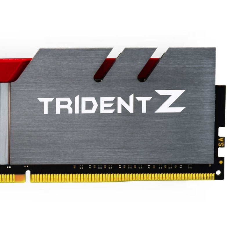 Detalle de G.Skill Trident Z DDR4 3200 MHz 16 GB (2x8 GB) CL16 – kit de alto rendimiento para sobremesas modernas