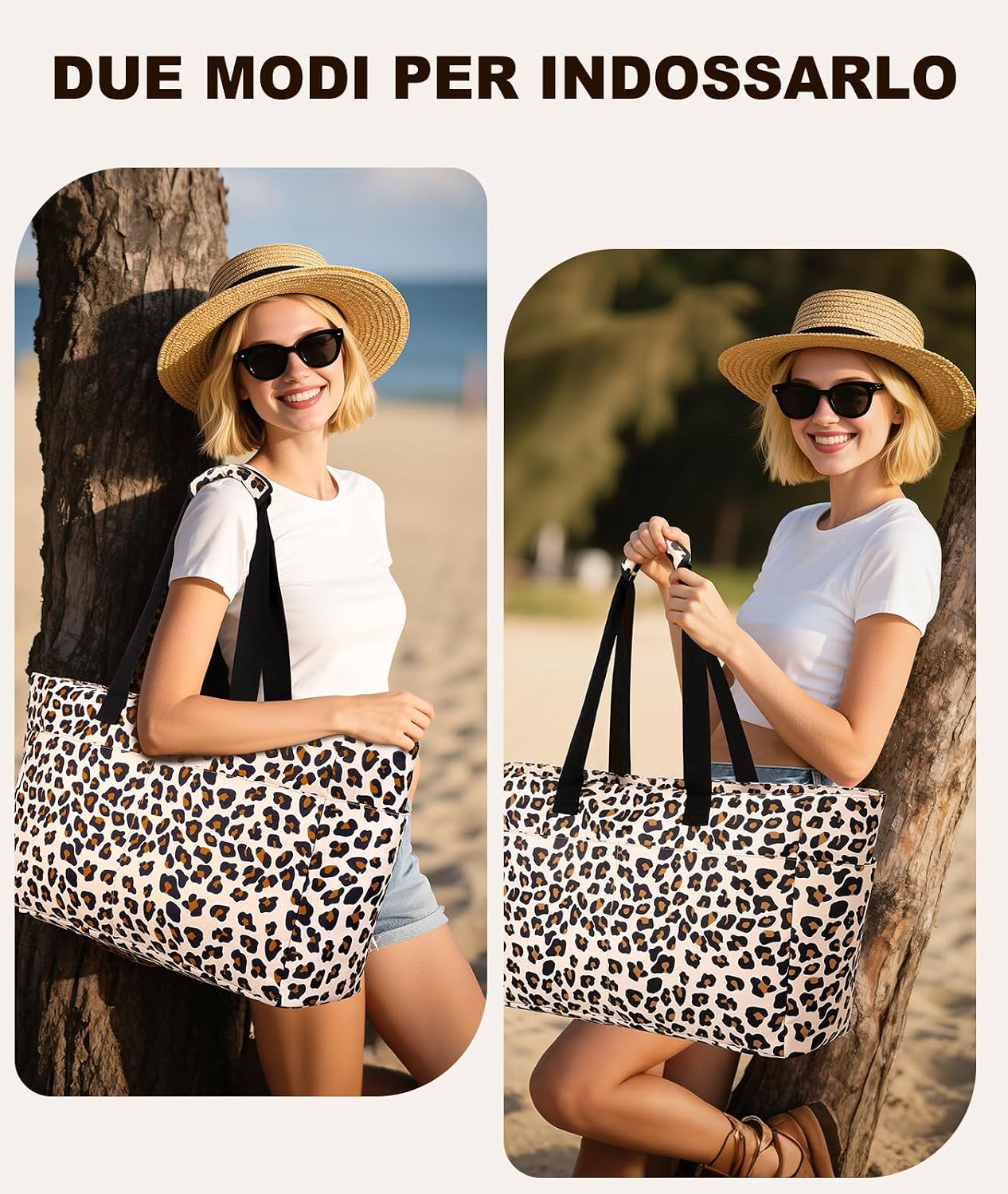 Detalle de ISEYOU Borsa Mare Grande XXL Famiglia: grande capacità, impermeabile e versatile
