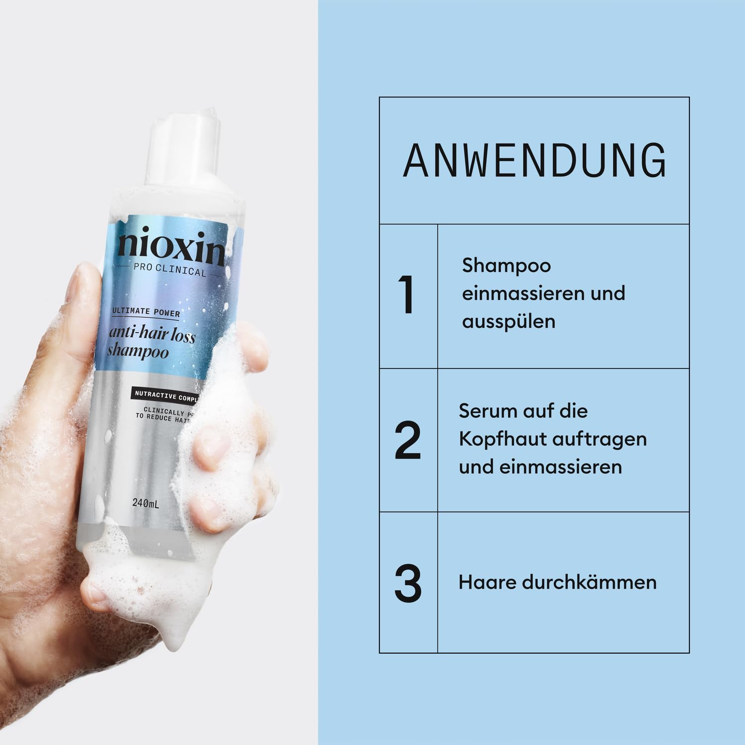 Thumbnail 2 de Nioxin Anti-Hair Loss Shampoo/Serum gegen Haarausfall mit Koffein und Niacinamid