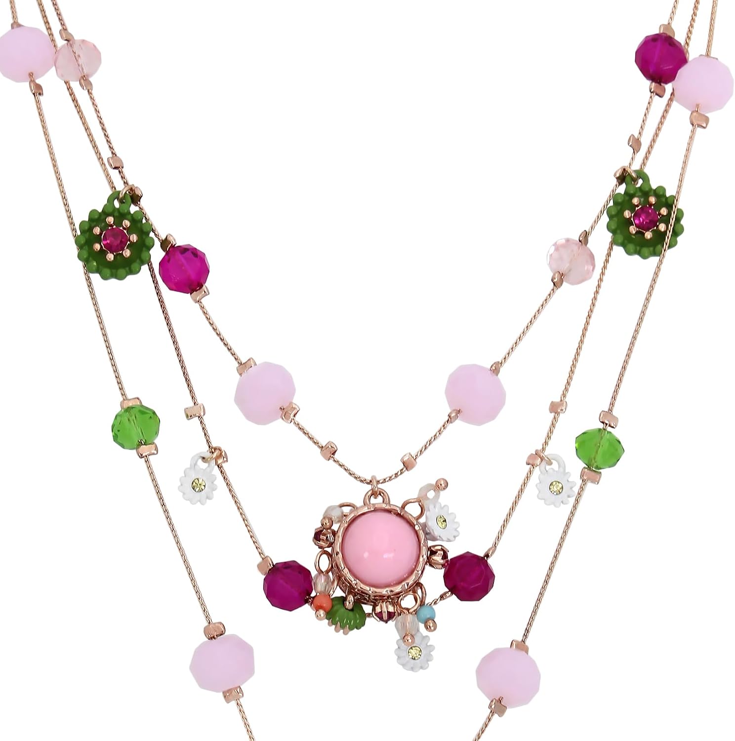 Detalle 2 de Betsey Johnson Layered Necklace in Metal