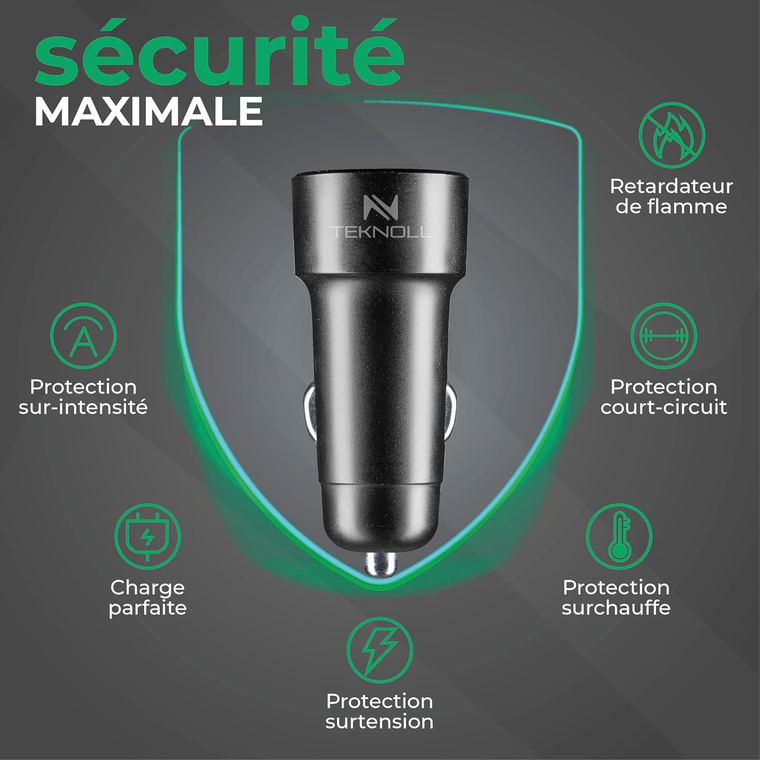 Thumbnail 4 de Teknoll Chargeur Rapide 65 W voiture