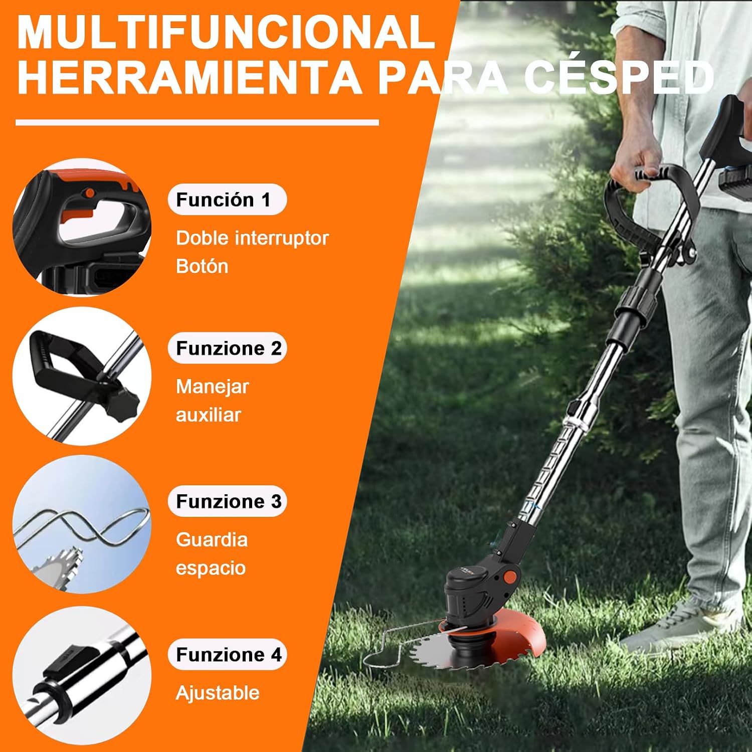 Thumbnail 3 de Decespugliatore a batteria 21V 2000mAh – 3 in 1: potenza, versatilità e comfort per il tuo giardino