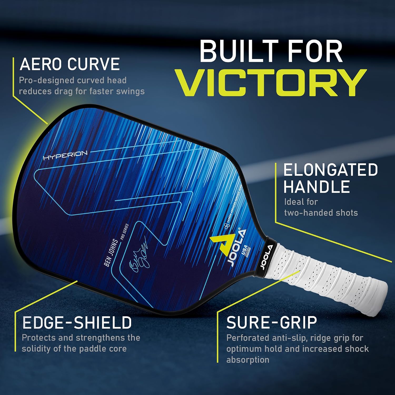 Detalle de JOOLA Ben Johns Hyperion Pickleball Paddle