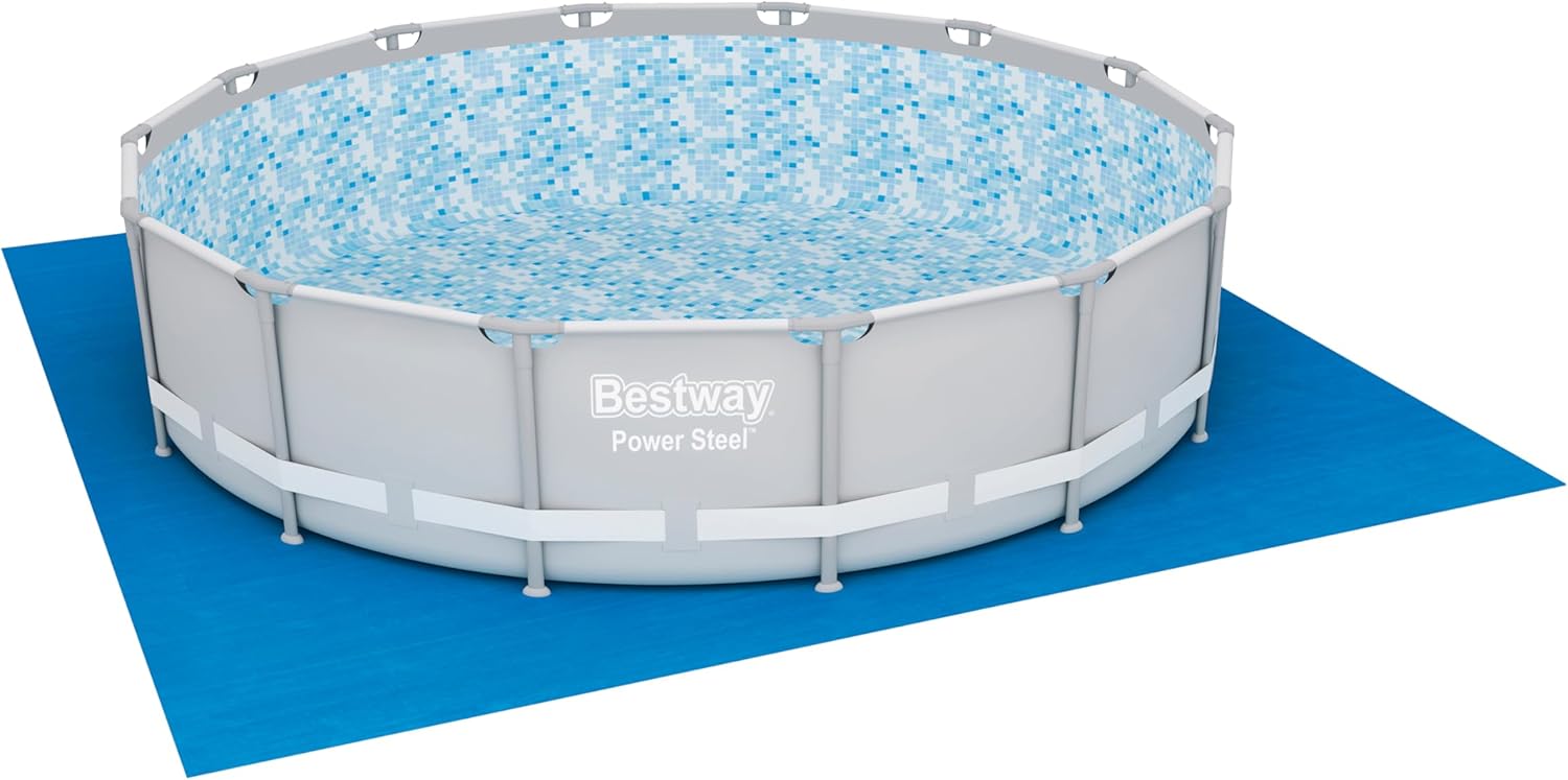 Detalle de Tapis de Sol carré 488 x 488 cm pour Piscine Hors Sol — compatible Fast Set™, Steel Pro Max™, Power Steel™, Hydrium™