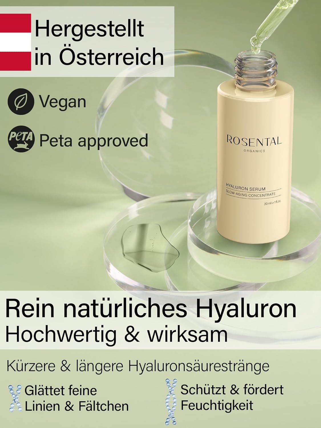 Thumbnail 2 de ROSENTAL ORGANICS Hyaluron Serum mit hochdosierter Bio-Hyaluronsäure (30 ml)