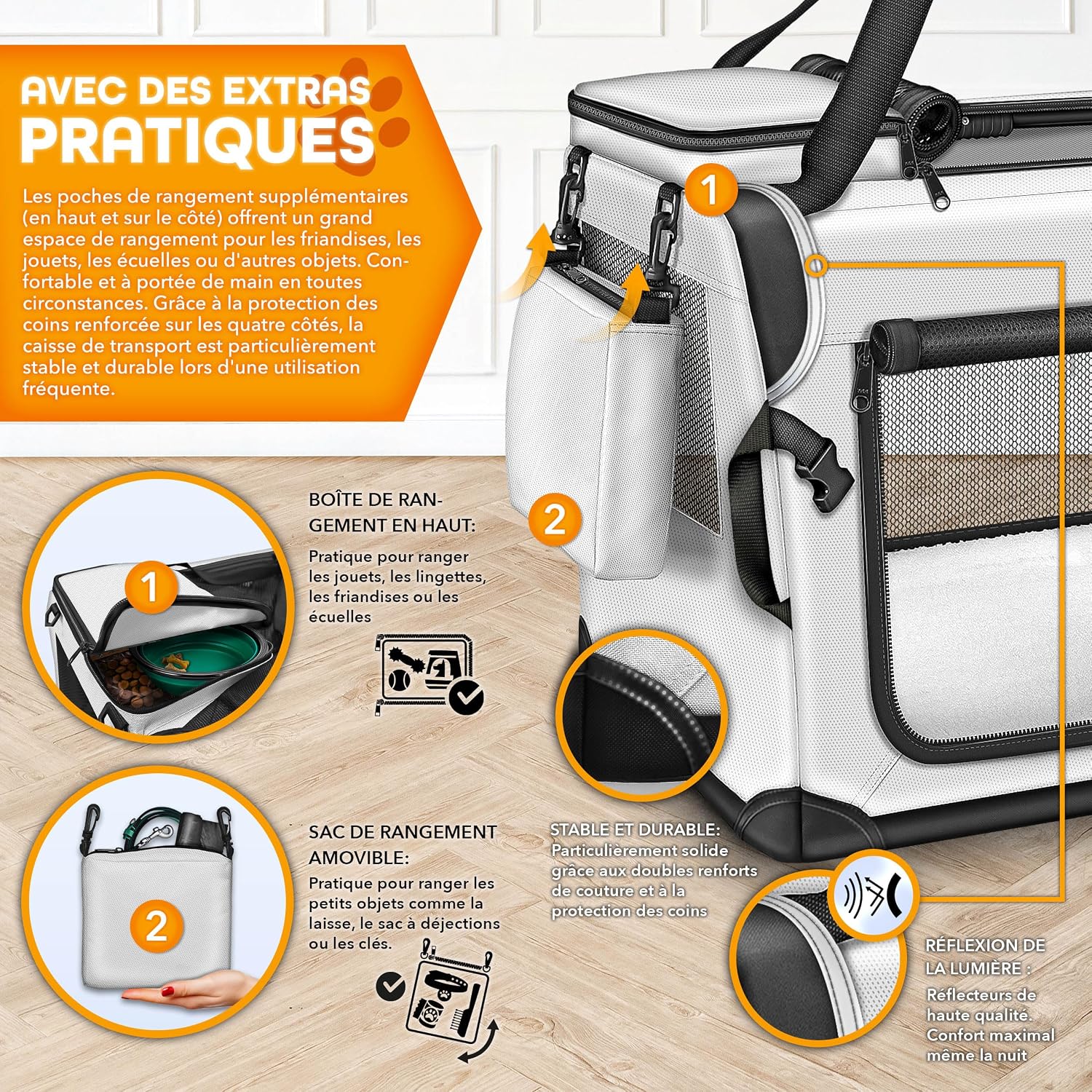 Detalle de TRESKO Caisse transport L 70×52×52 cm