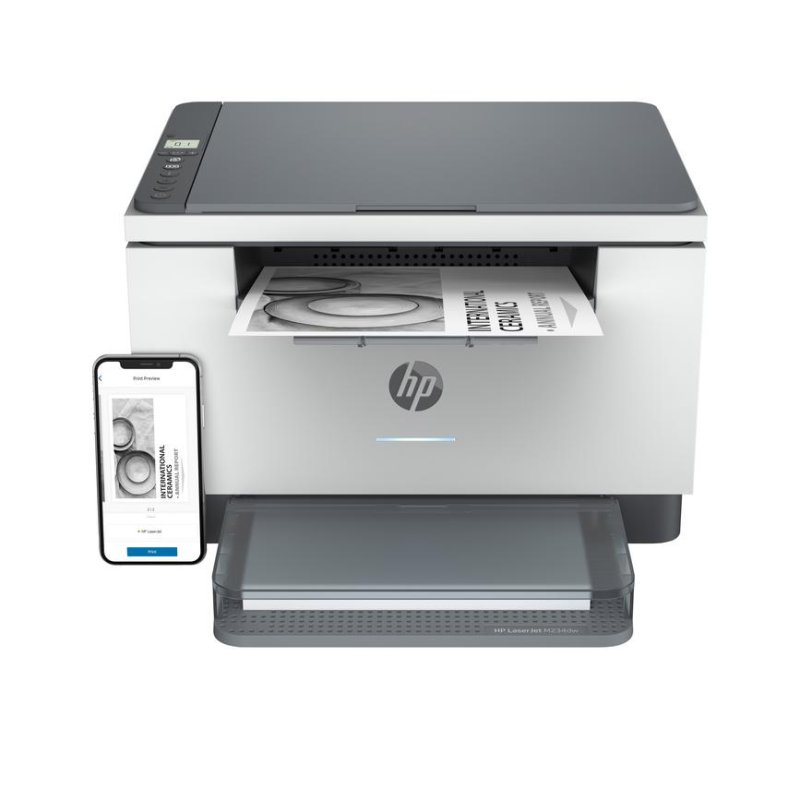 Detalle de HP LaserJet M234dw: Multifunción láser Wi‑Fi para casa u oficina pequeña