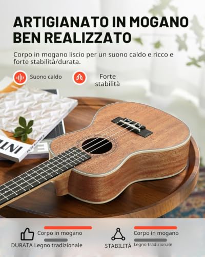 Thumbnail 3 de Donner ukulele da concerto 23 pollici