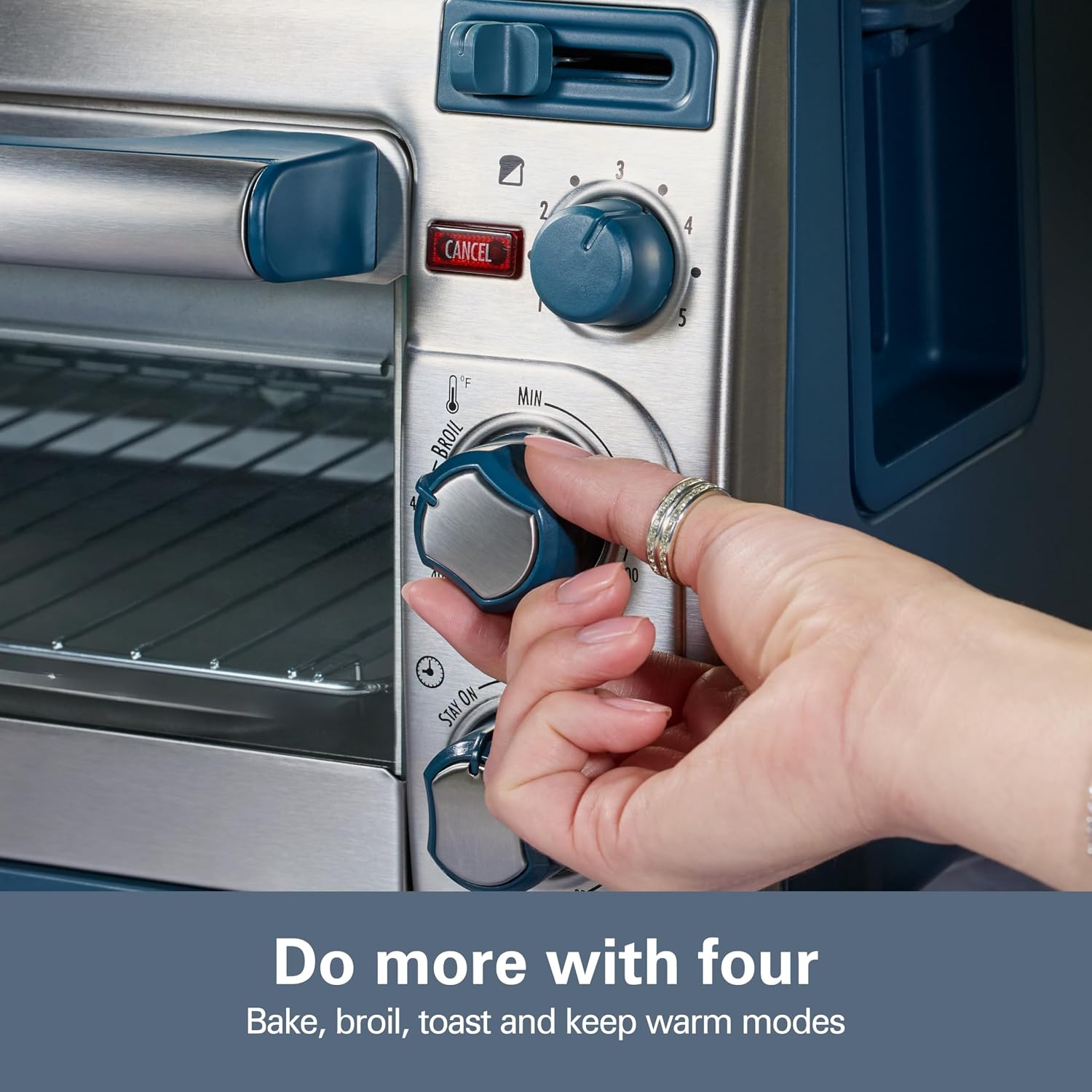 Detalle 2 de Hamilton Beach 2-in-1 Toaster Oven and Toaster 31158J