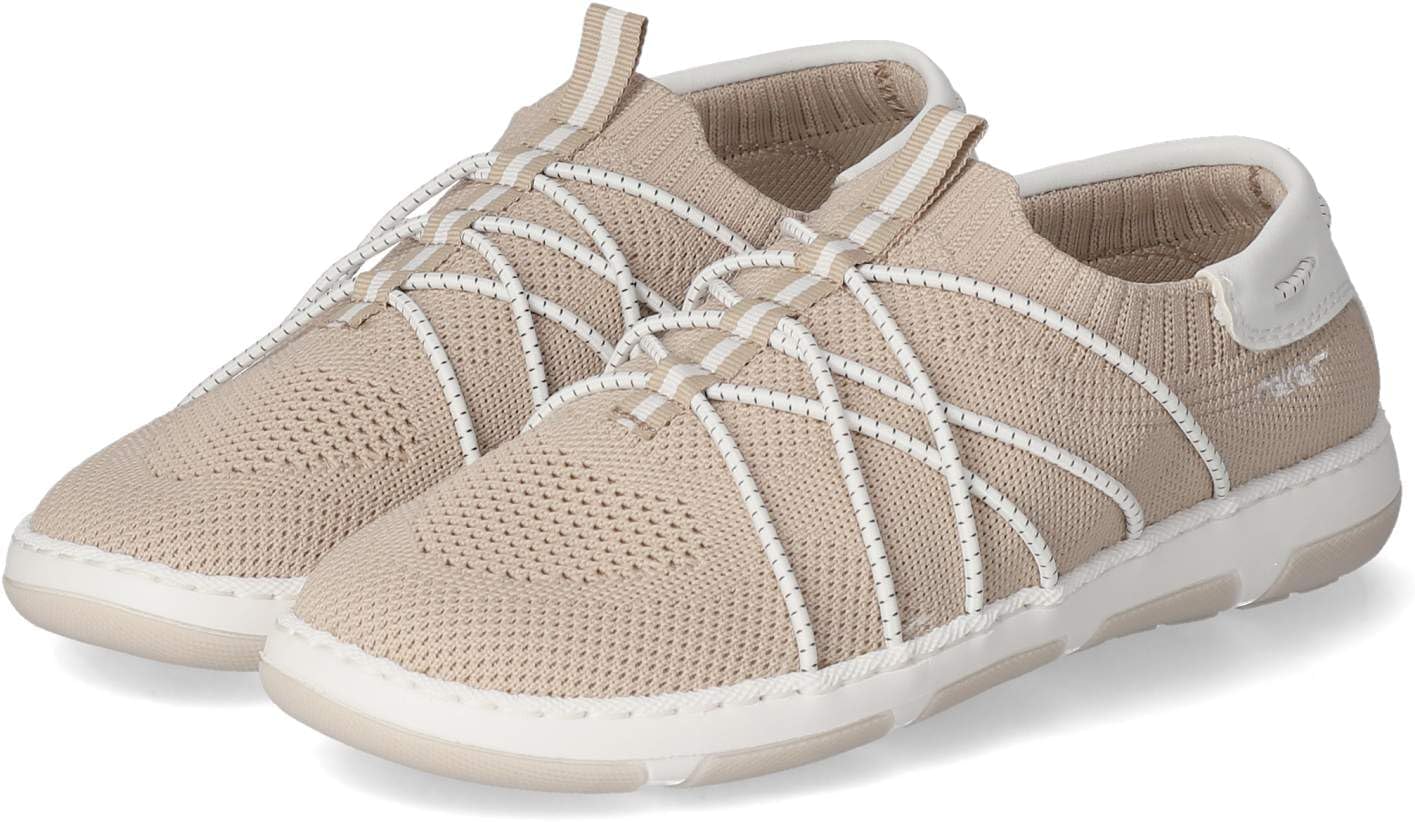 Detalle de Rieker 42450Loafer 42450-62 damtofflor i beige