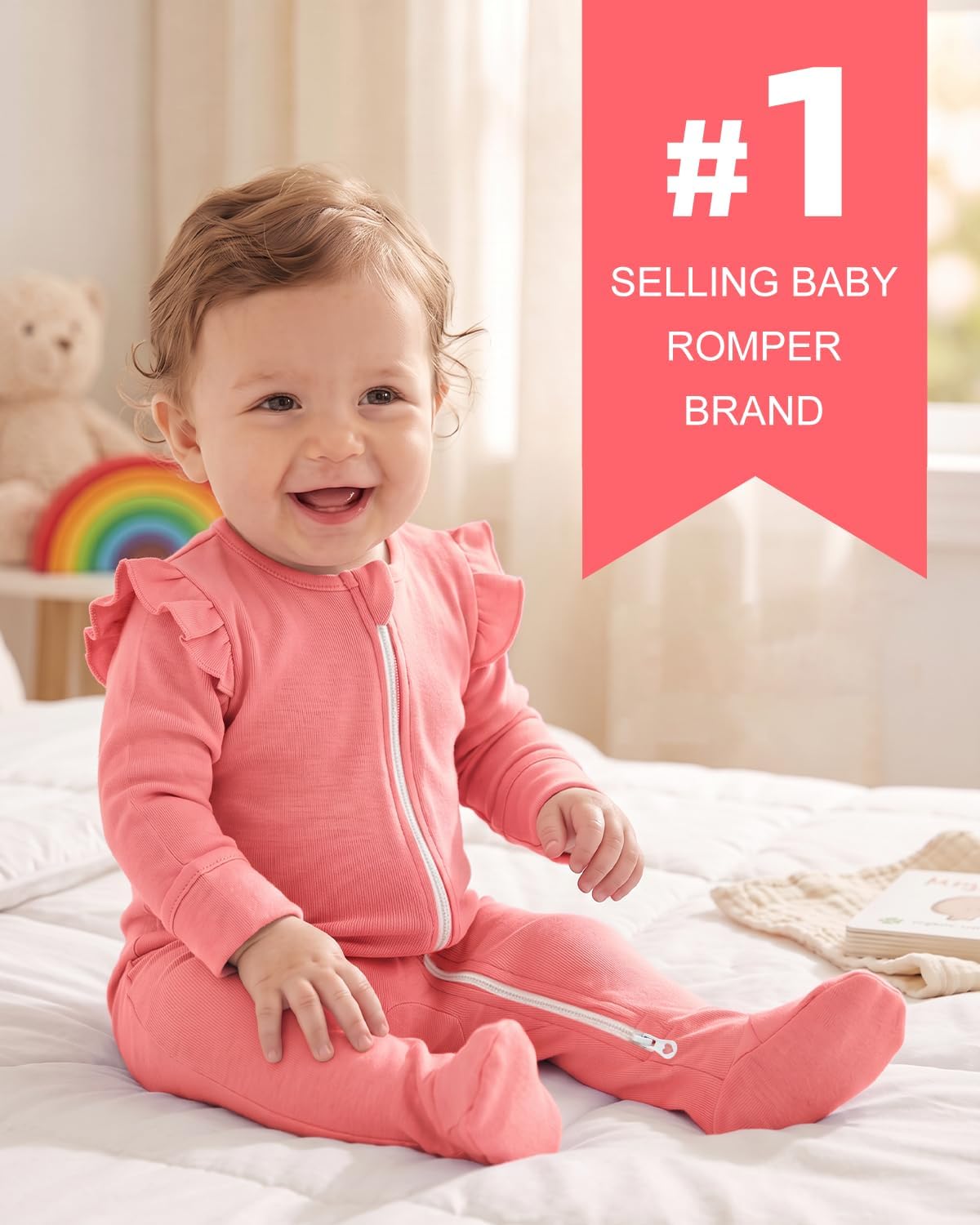 Detalle de JiAmy babykläder för flickor