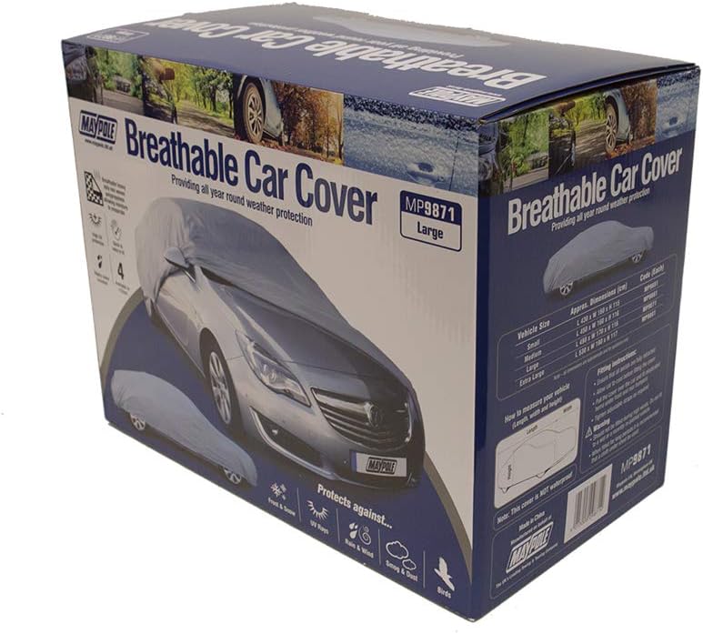 Thumbnail 1 de Maypole Breathable Full Cover for Large Cars – Water Resistant, Grey