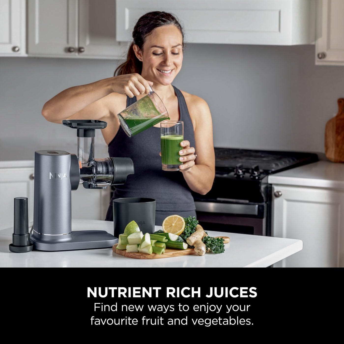 Thumbnail 5 de Ninja JC151UK cold press juicer with 700ml jug & 1.1L pulp container