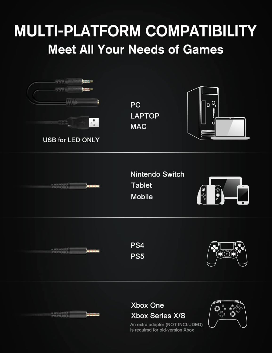 Thumbnail 5 de ZIUMIER Z20 White Wired Gaming Headset with Noise-Canceling Mic, RGB Lighting & 3.5mm Audio