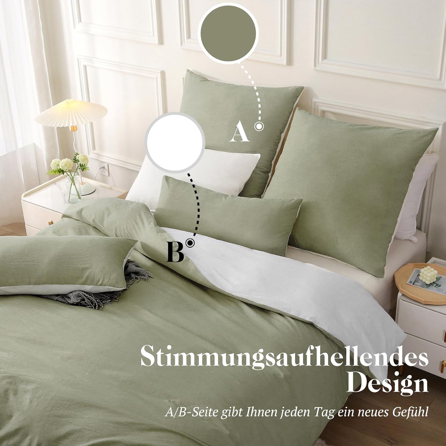 Thumbnail 1 de SOULFUL Bettwäsche 155x220 Baumwolle 2-teilig