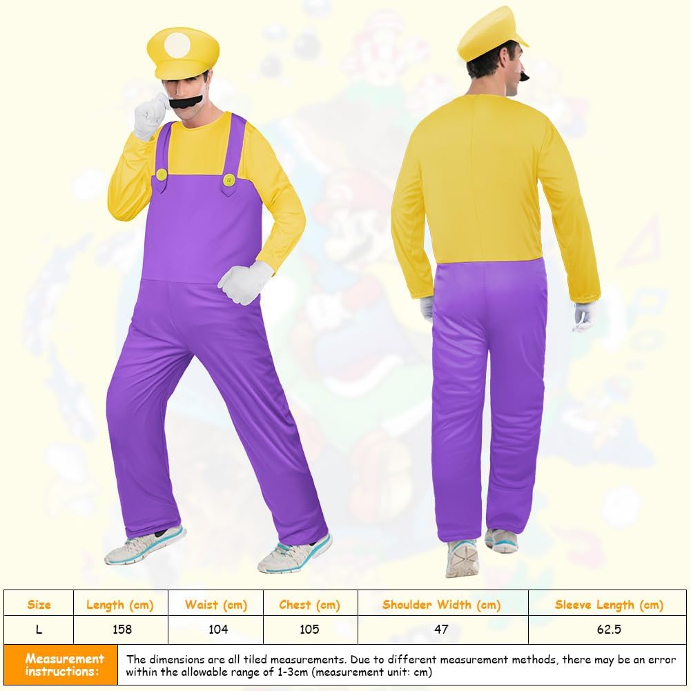 Detalle 2 de Mario costume accessories 4 pack set