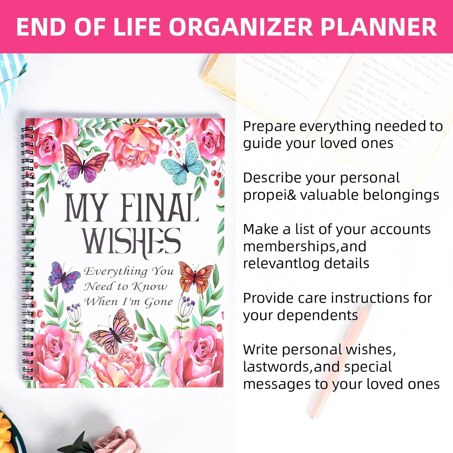 Thumbnail 6 de My Final Wishes Planner – End of Life Planner UK Book & Organizer with Checklist