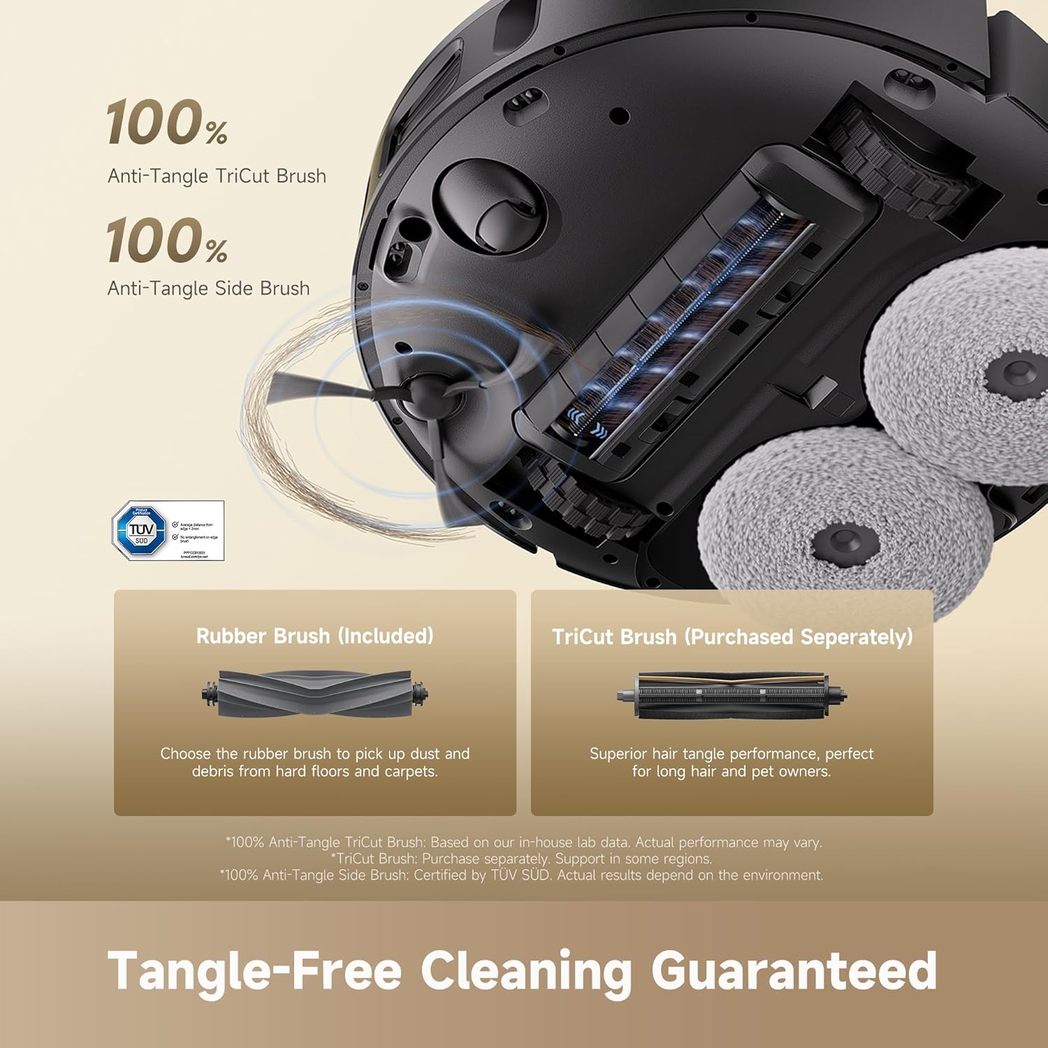 Detalle 2 de Dreame RTD32TE D30 Ultra CE Robot Vacuum and Mop, 25,000Pa Suction