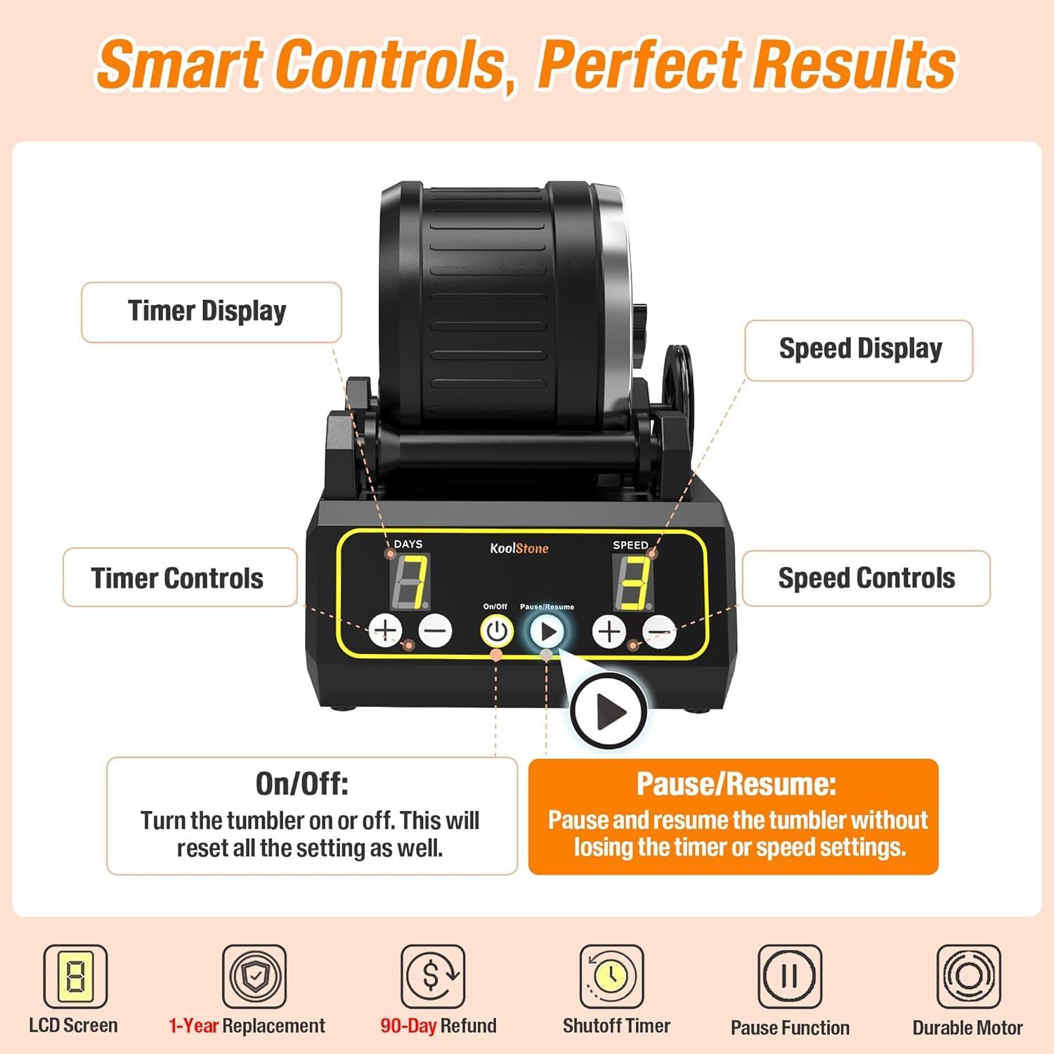 Thumbnail 3 de KoolStone C1 Rock Tumbler 2.5LB 🪨