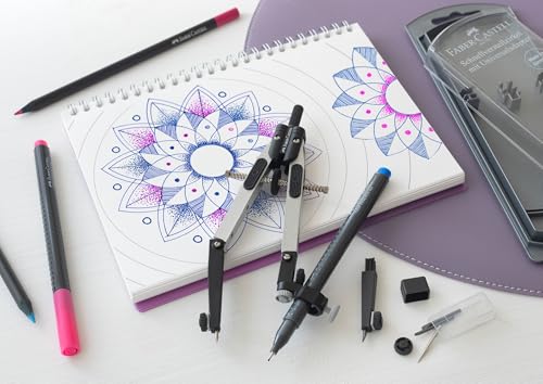 Thumbnail 4 de FABER-CASTELL 32722-8: Compás de Ajuste Rápido con Tornillo Central y Articulaciones en Ambos Brazos