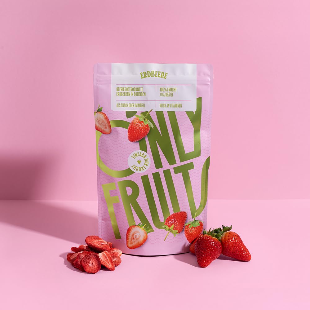 Thumbnail 4 de ONLYFRUITS Erdbeeren in Scheiben 100 g 🍓