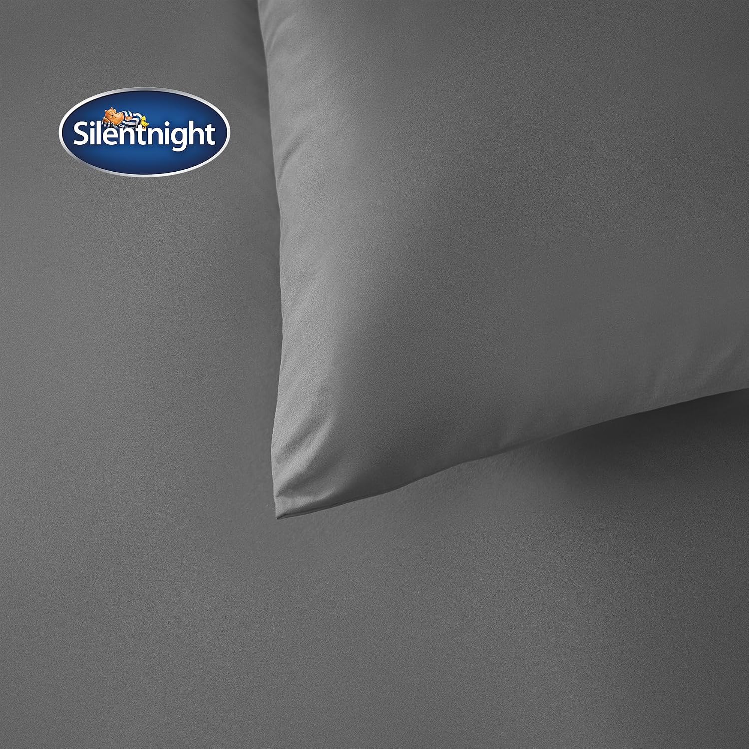 Detalle de Silentnight Supersoft Duvet Set (Cosy & Comfortable) – Double Charcoal, microfibre with button fastening