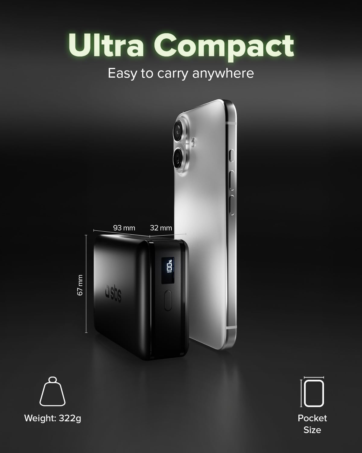 Thumbnail 5 de SBS NanoTube PowerBank HD 20000mAh 65W