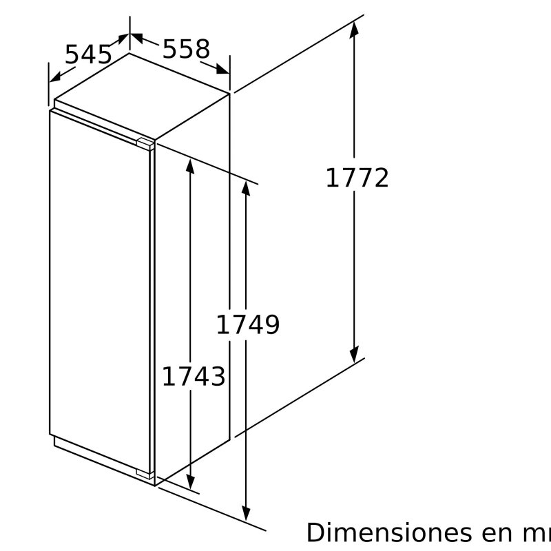 Detalle 2 de Balay 3GIF737F, congelador vertical integrable con cajón BigBox de 30 litros