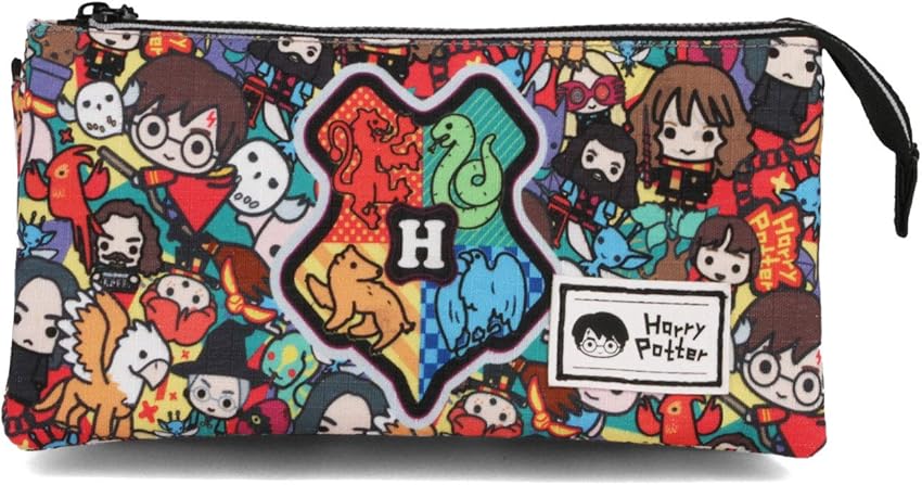 Detalle 2 de Harry Potter Accio Estuche Portatodo Triple HS 🧙🏻♂️ 23x11 cm