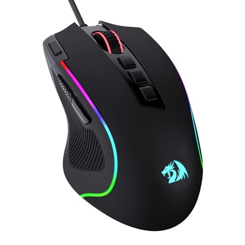Detalle de Redragon M612 Wired RGB Optical Gaming Mouse: 8000 DPI, 11 Programmable Buttons