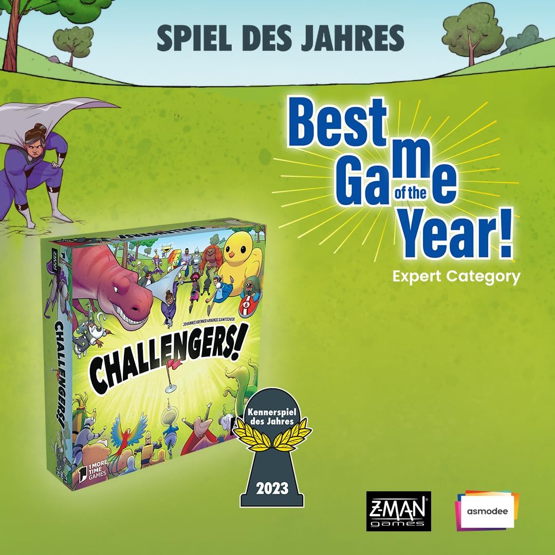 Detalle de Asmodee Challengers – Gioco da Tavolo 1–8 giocatori, 8+ anni – Edizione in Italiano