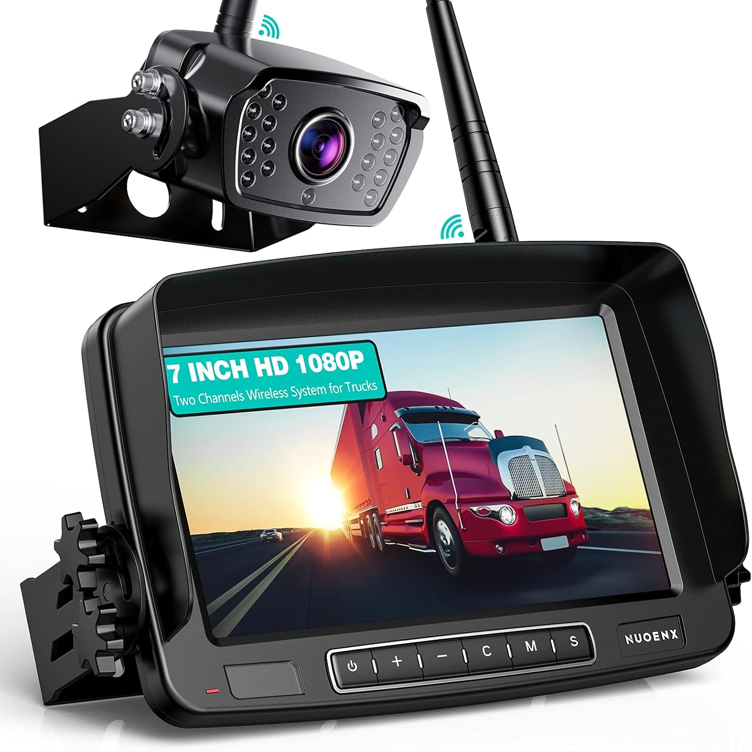 Detalle de Nuoenx Wireless Backup Camera 7" Monitor for RVs