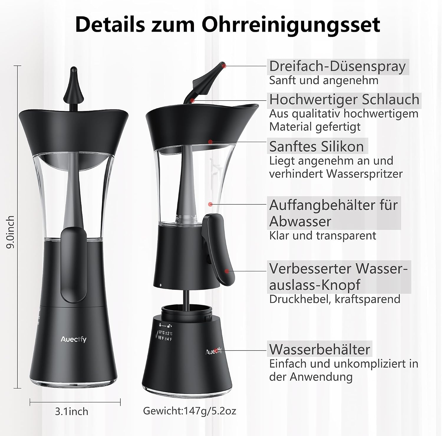 Detalle 2 de Ohrenschmalz-Entfernungs-Set mit Einhandbedienung