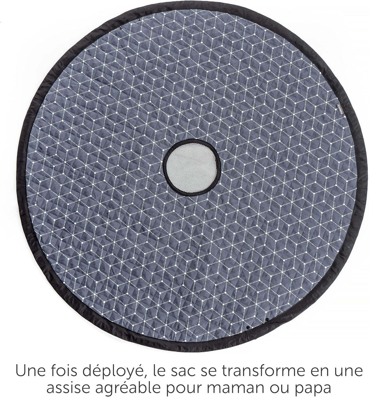 Detalle de Zamboo Sac de rangement 2 en 1 pour jouets de sable et couverture extérieure gris