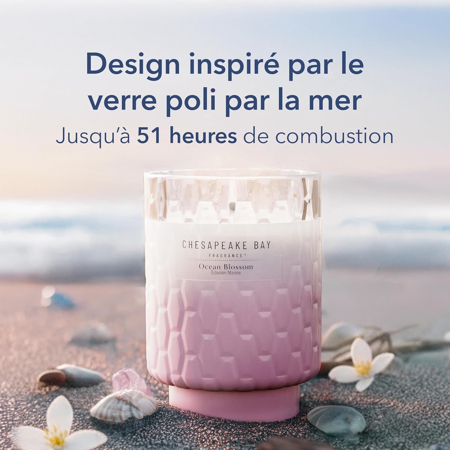 Detalle 2 de Chesapeake Bay Bougie parfumée | Éclosion marine – Bougie moyenne