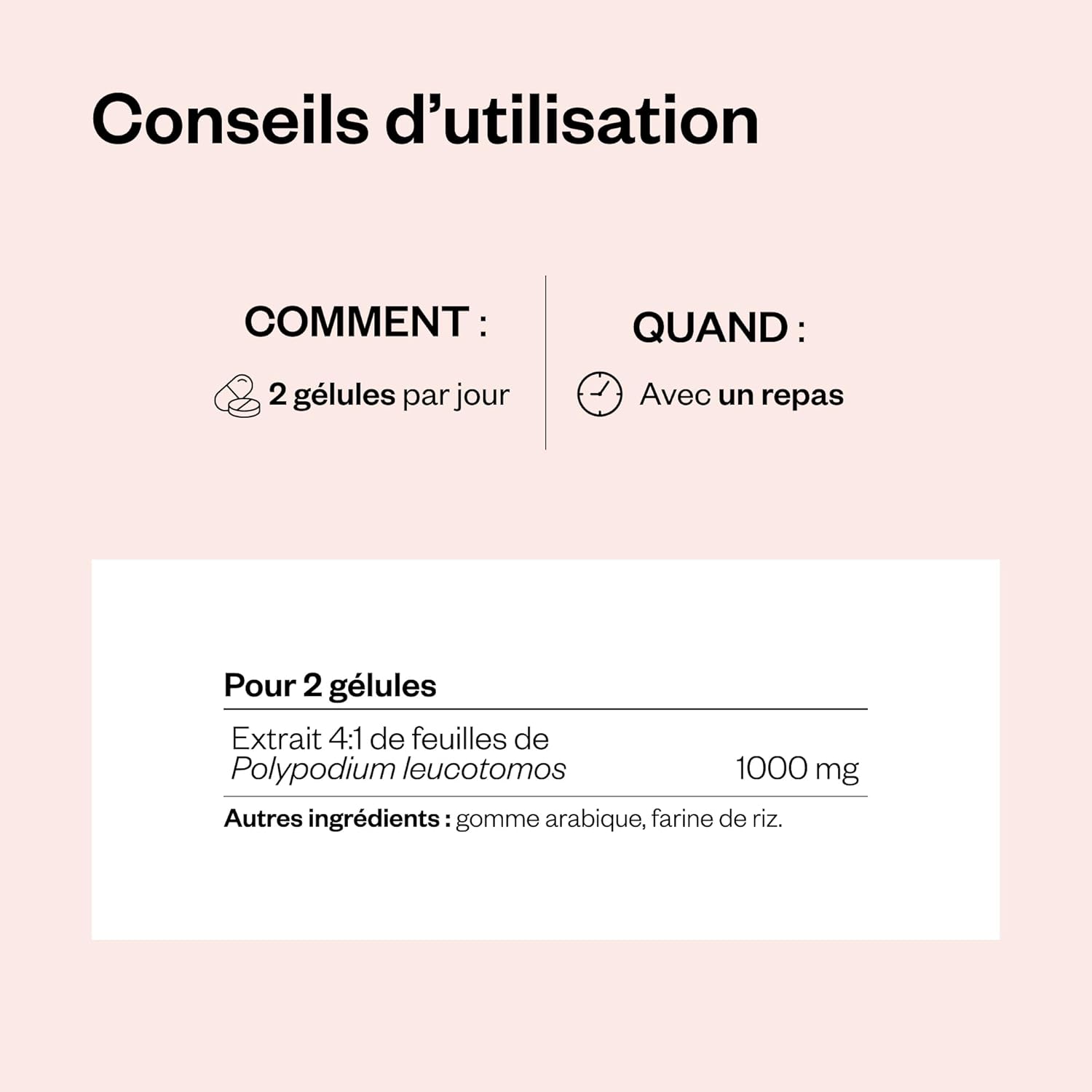 Thumbnail 5 de Supersmart Polypodium Leucotomos Extract – extrait végétal de feuilles, 90 gélules végétariennes