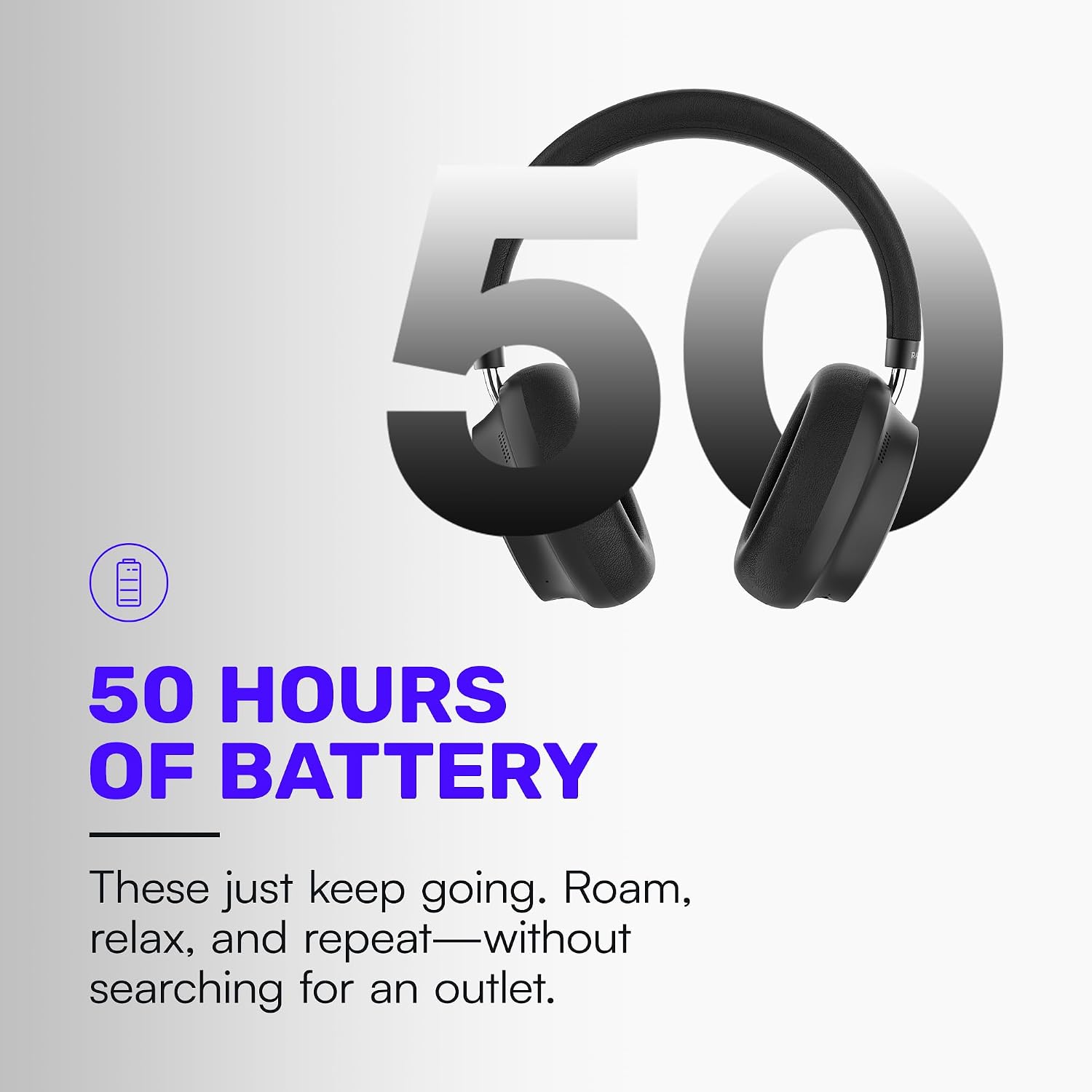 Detalle 2 de Raycon Essential Over-Ear Headphones 50H