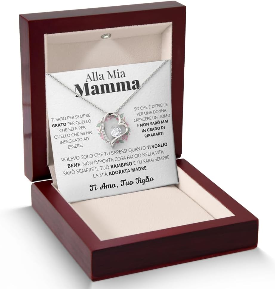 Thumbnail 3 de GleamÆVita Lux: Collana regalo per mamma, figlia o fidanzata in acciaio inox, catenina regolabile 45–55 cm